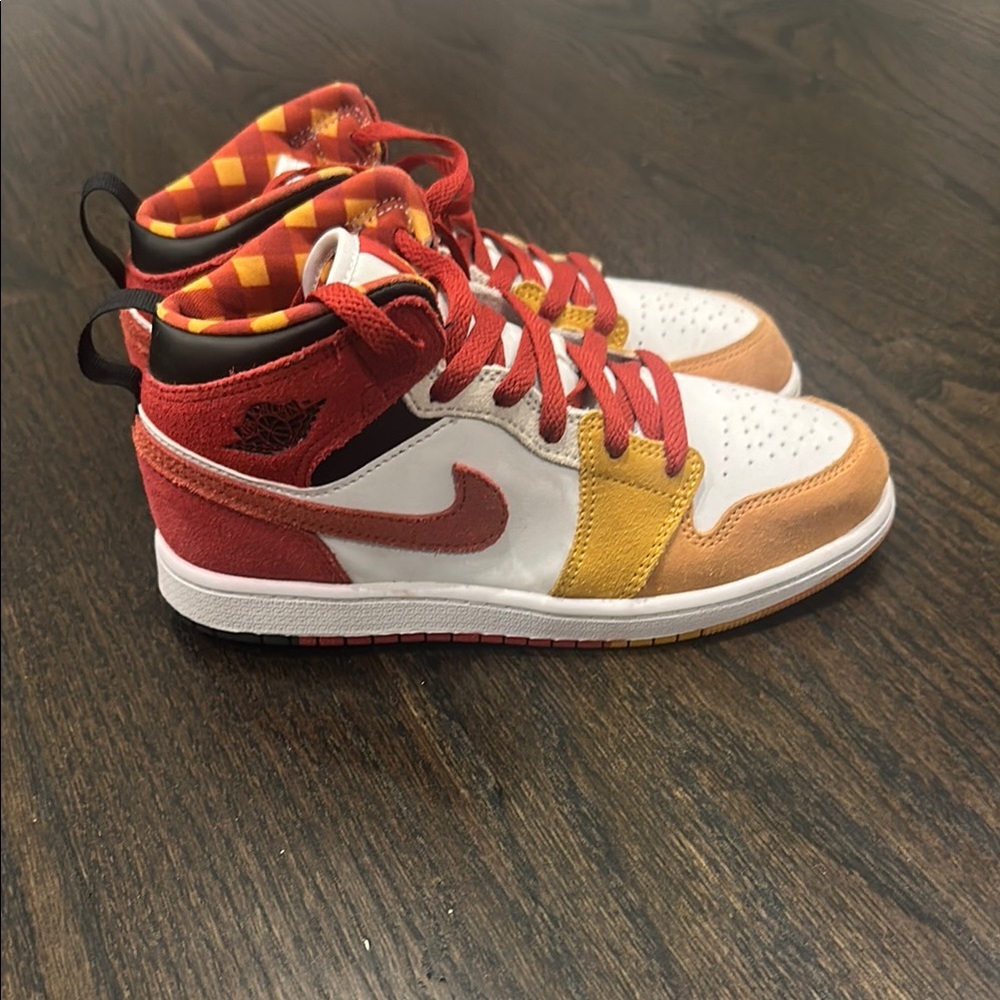 Nike Kids Sneakers Red and Yellow